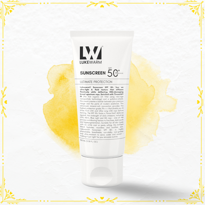 Lukewarm Sunscreen with SPF 50+ PA++++, 100ml : Ultra-Light and Powerful Nanoparticle Technology with Balance of Protection & Hydration