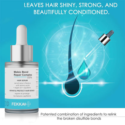 Fekkai Maleic Bond Repair Complex 5% Hair Serum with Amino acids, Argan oil & Squalane, 30ml