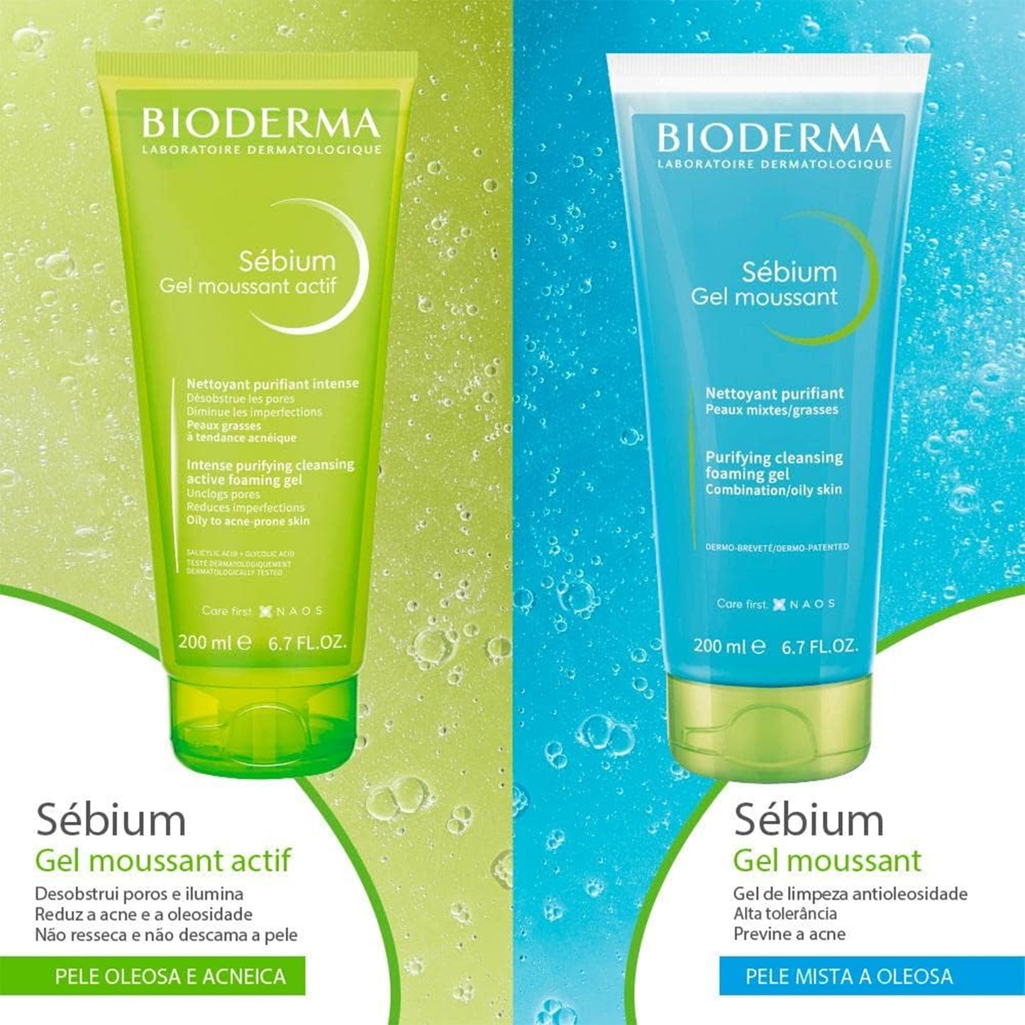 Bioderma Sebium Gel Moussant, 200ml