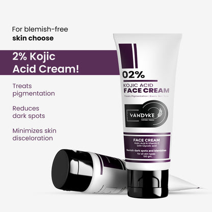 Vandyke 2% Kojic Acid Cream For Pigmentation Face Cream, 100gm