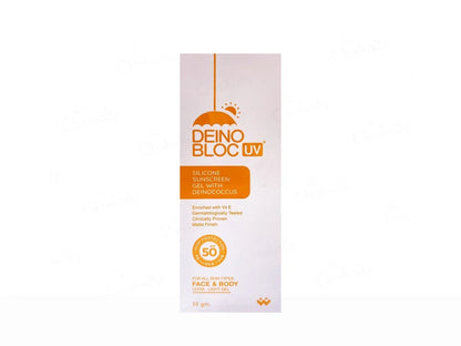 Deino Bloc UV Silicone Sunscreen Gel SPF50 PA+++, 50gm