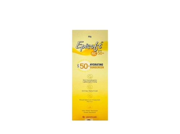 Episoft AC Hydrating Sunscreen SPF 50+ PA++++, 50gm