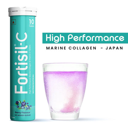 Fortisil C- High Performance Marine Collagen Effervescent Tablets, 10s