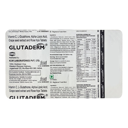 Glutaderm, 10 Tablets