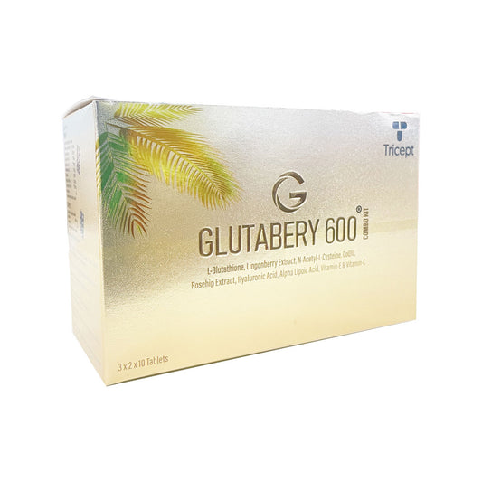 Glutabery Combokit 600mg, 3x2x10