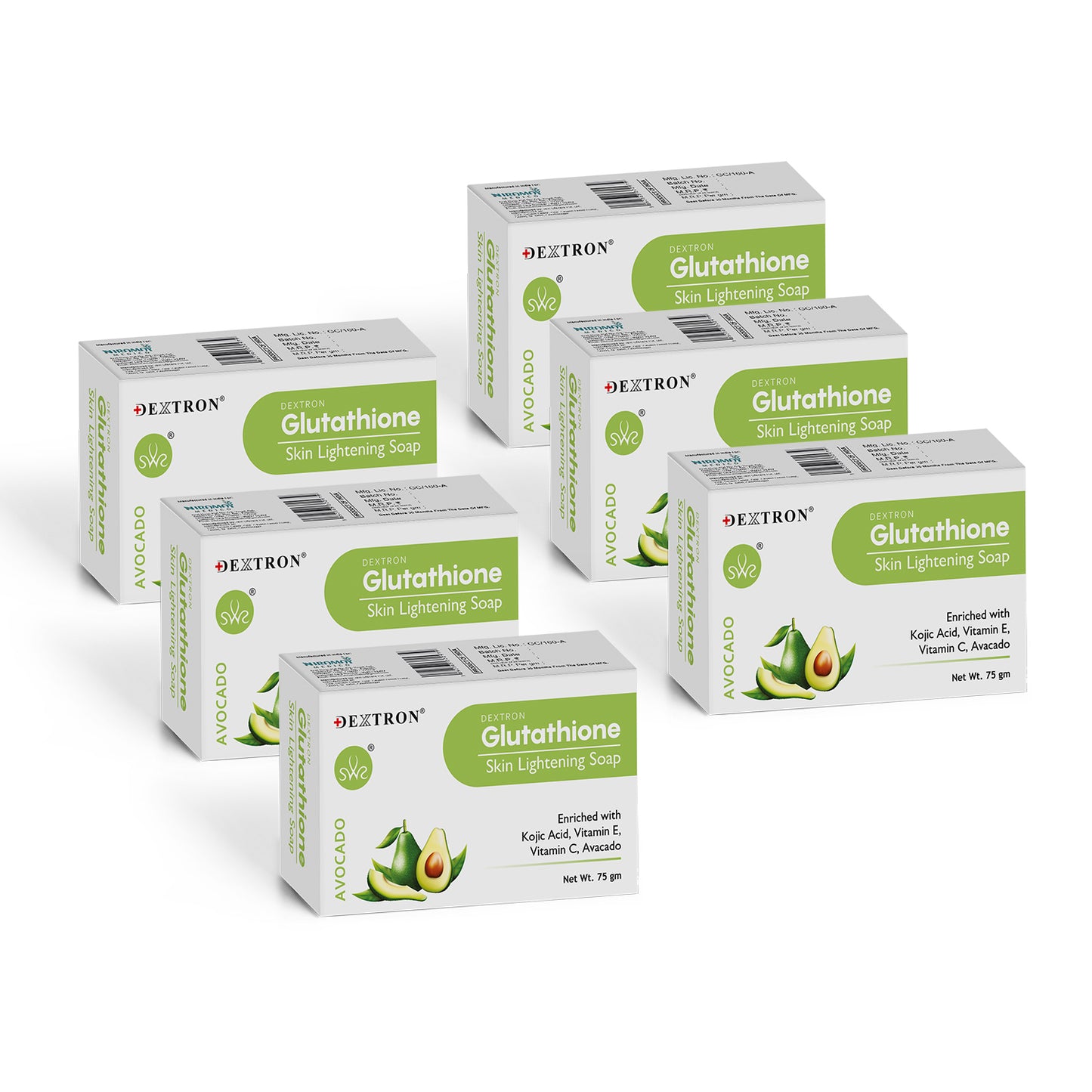 Dextron Glutathione Soap - Avocado, 75gm