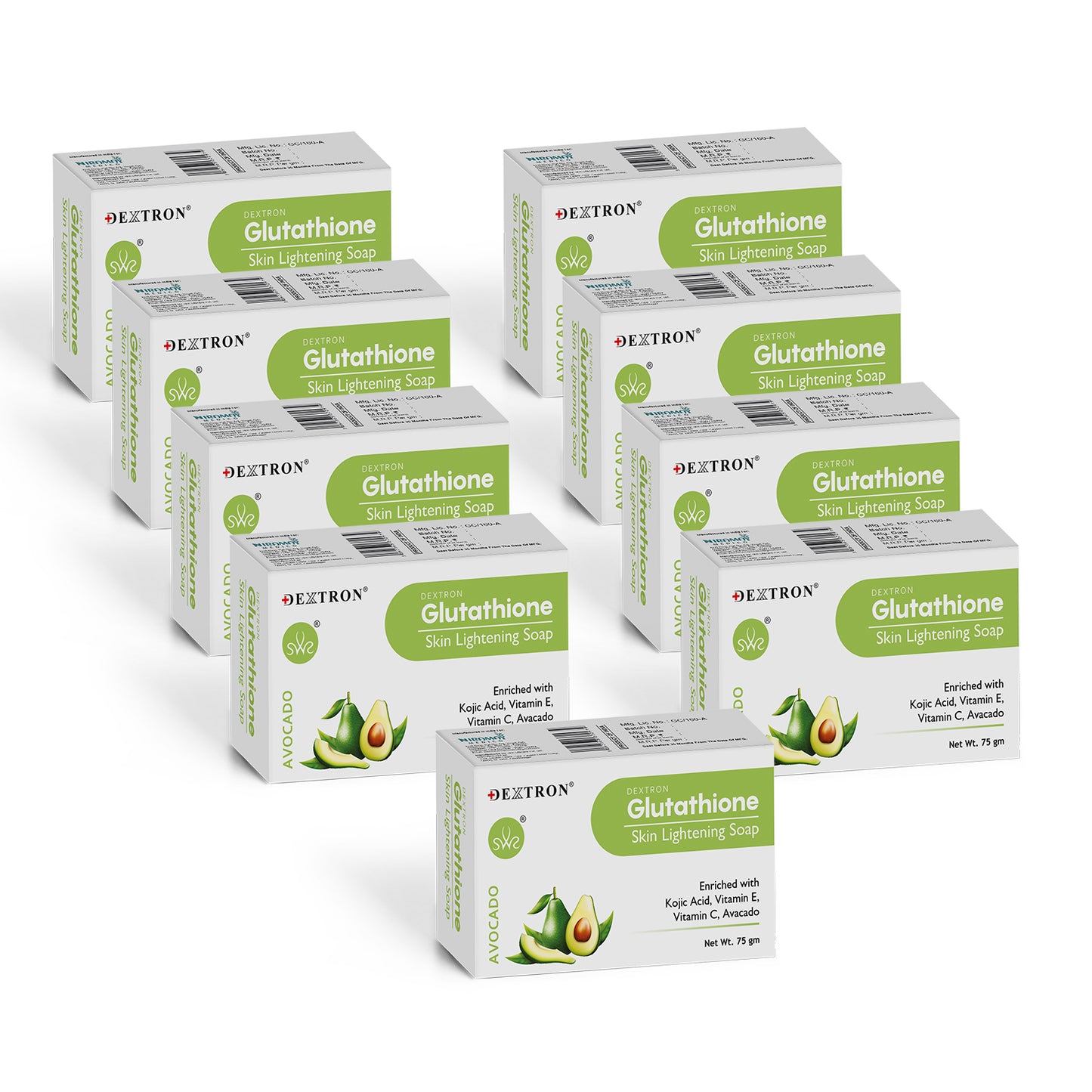 Dextron Glutathione Soap - Avocado, 75gm