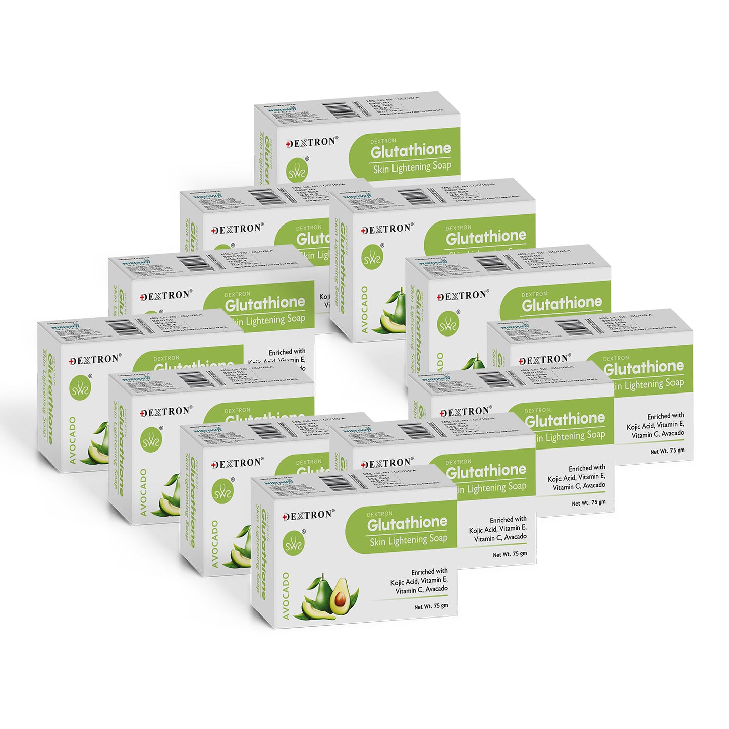 Dextron Glutathione Soap - Avocado, 75gm