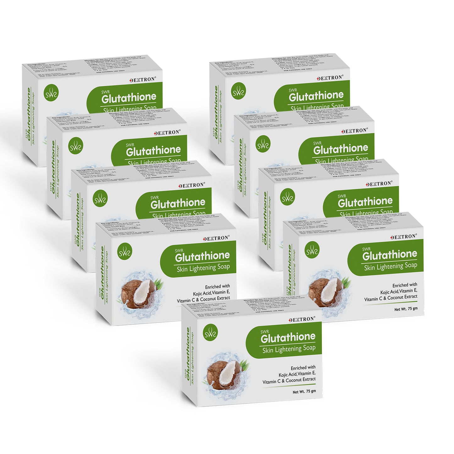 Dextron Glutathione Soap - Coconut, 75gm