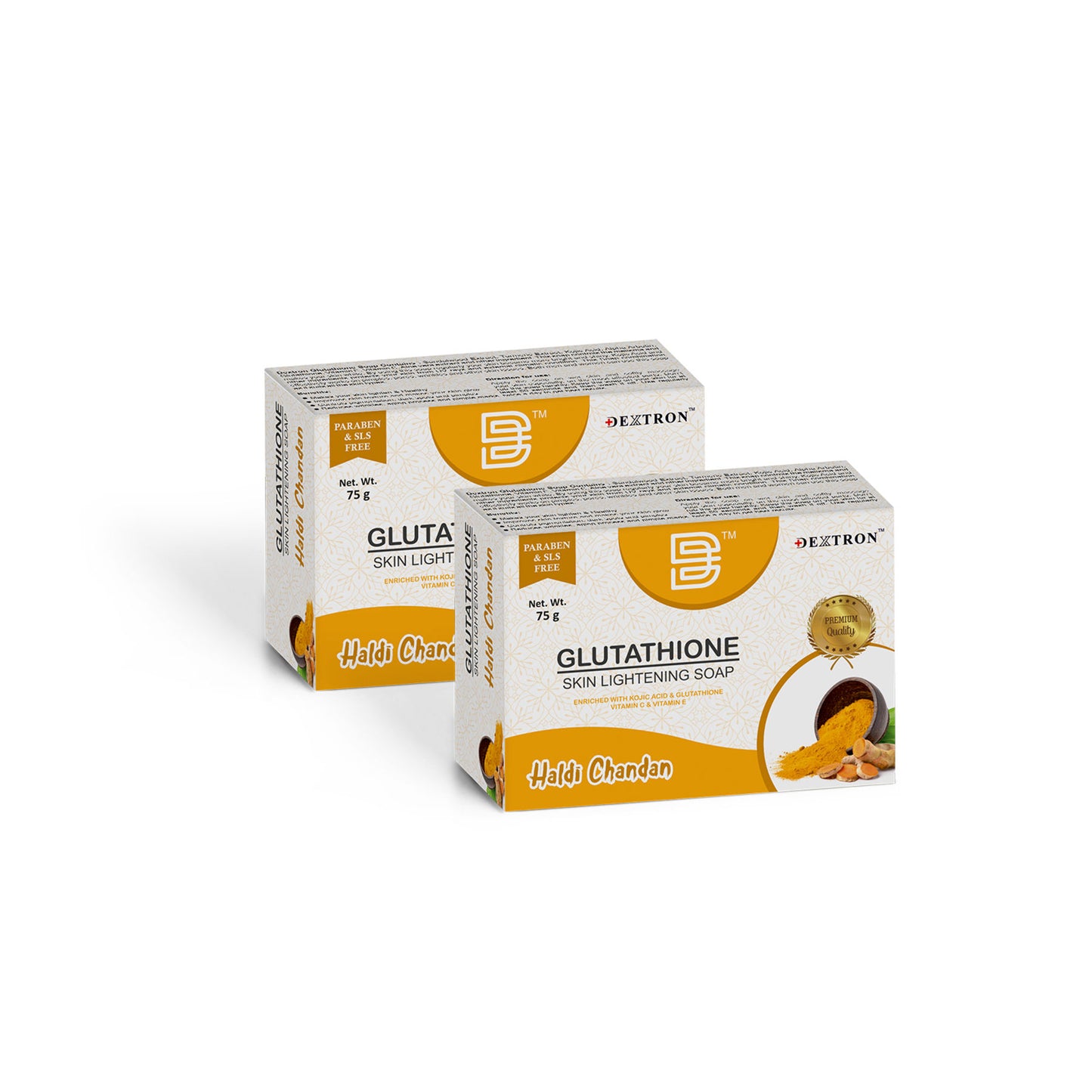 Dextron Glutathione Soap - Haldi Chandan, 75gm