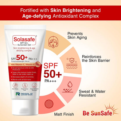 Solasafe SPF 50+ Silicone Sunscreen, 50gm