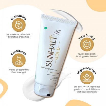 Sunhalt Gold Hydrating Sunscreen, 60gm