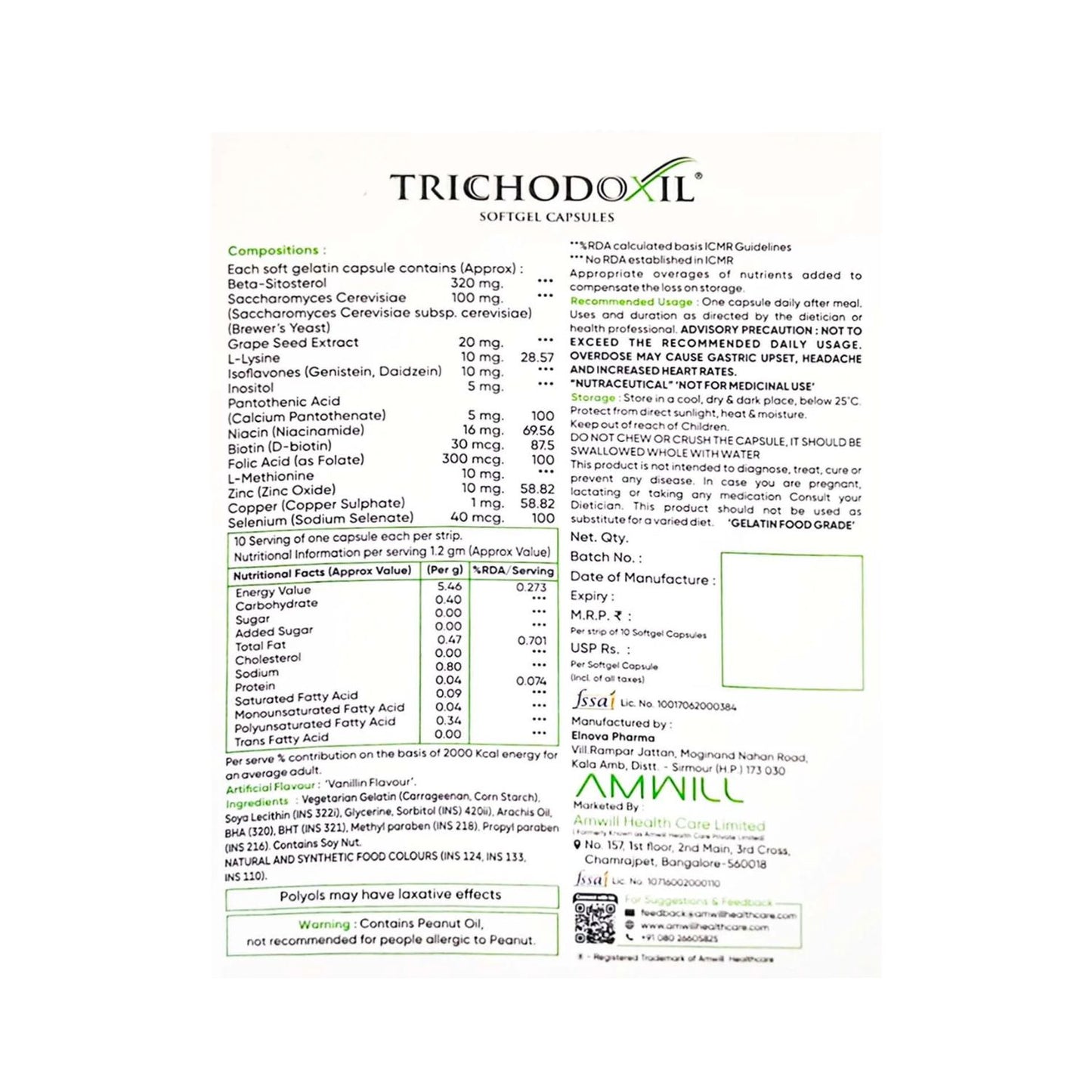 Trichodoxil Soft Gel, 10 Capsules