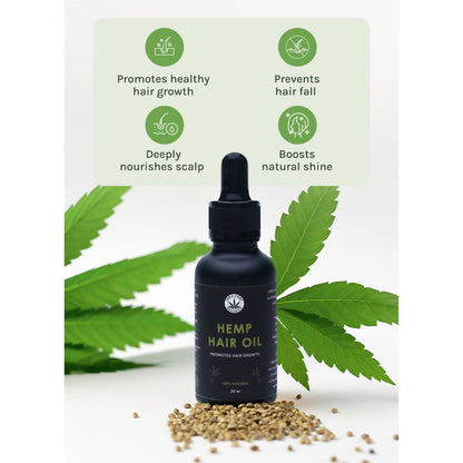 India Hemp Organics Hemp Hair Oil, 30ml