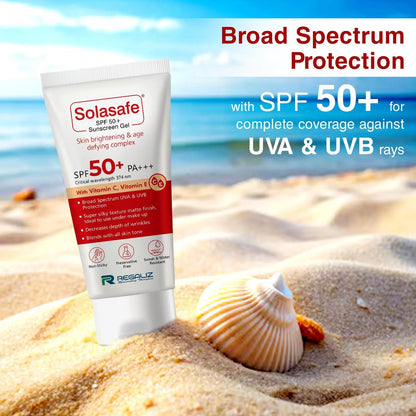 Solasafe SPF 50+ Silicone Sunscreen, 50gm