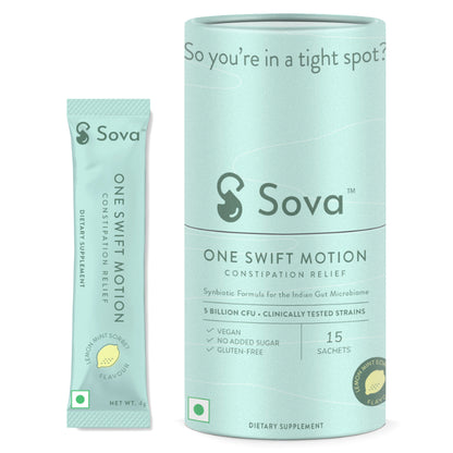 Sova One 快速缓解便秘柠檬薄荷味，15 袋