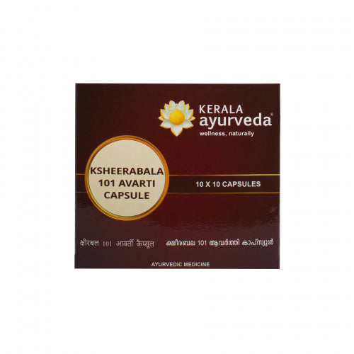 Kerala Ayurveda Ksheerabala 101 Avarti，100 粒胶囊