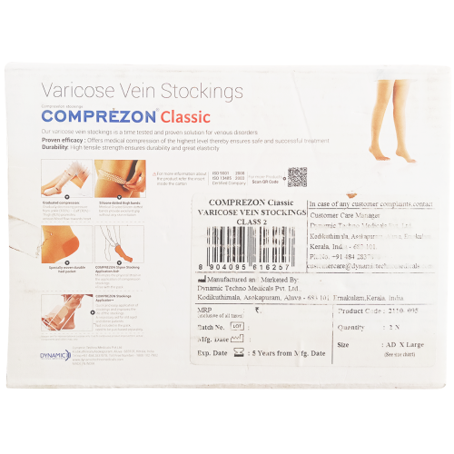 Buy Comprezon Varicose Vein Stockings Class 1 Below Knee- 1 pair